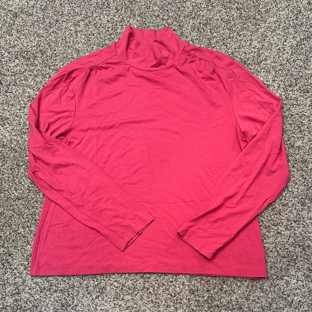 Talbots Pink Long Sleeve Turtleneck XL